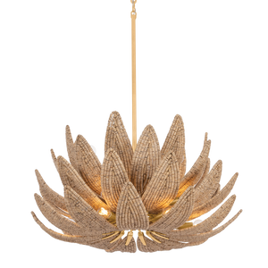 Varanasi Chandelier 30" — a Corbett chandelier for dining rooms, entries, and living rooms at Laurie Yapp Home.