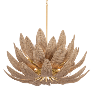 Varanasi Chandelier 42" — a Corbett chandelier for dining rooms, entries, and living rooms at Laurie Yapp Home.