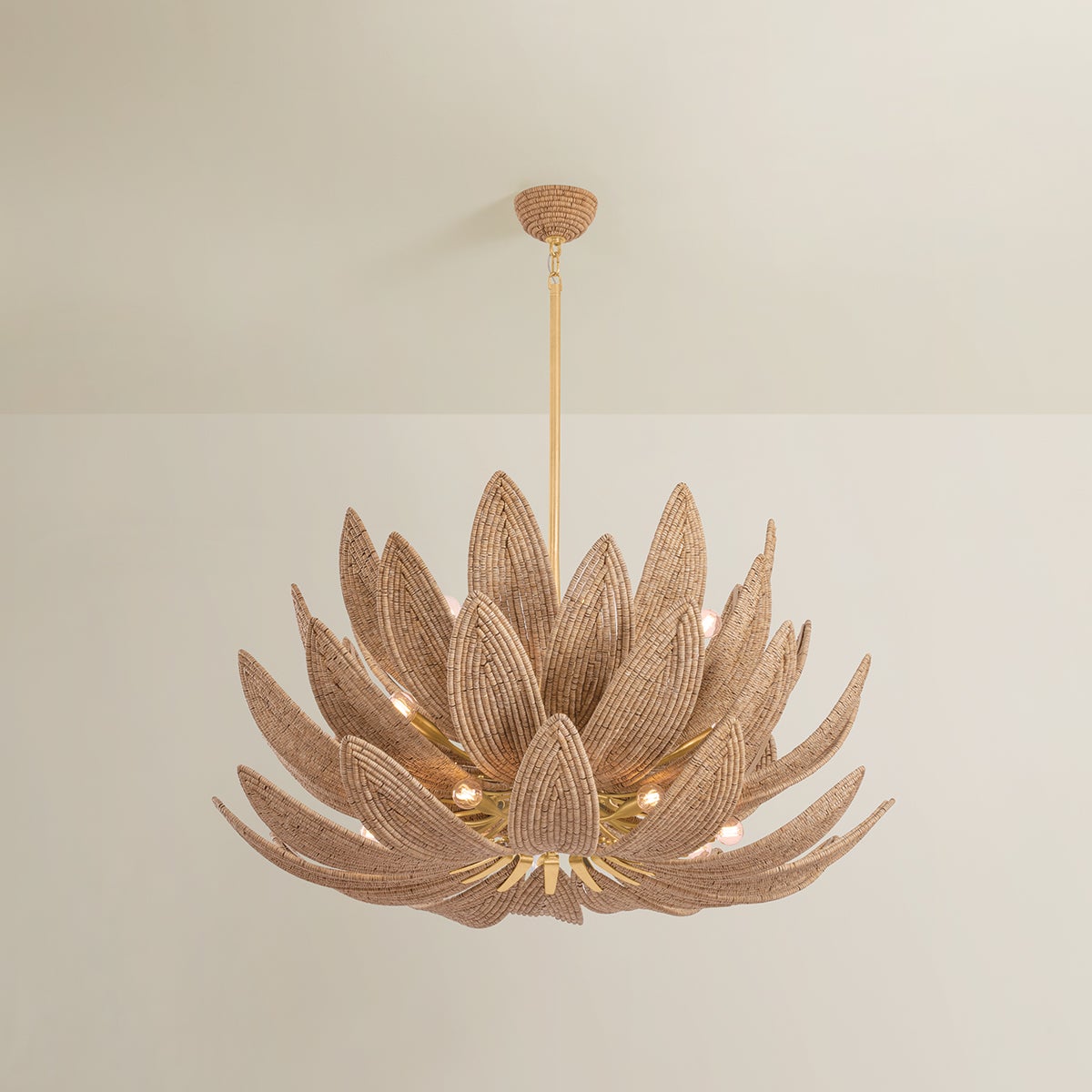 Varanasi Chandelier 42" — a Corbett chandelier for dining rooms, entries, and living rooms at Laurie Yapp Home.