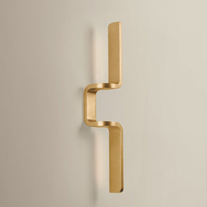 Lazio Wall Sconce shown from the front to reveal the arm curve and shade silhouette.
