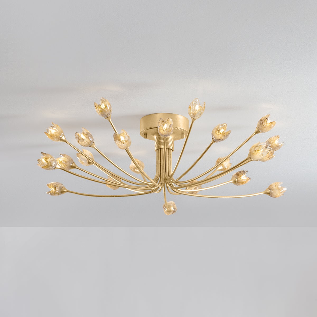 Falkirk Semi Flush 30" — a Hudson Valley close-to-ceiling for hallways, bedrooms, and entryways at Laurie Yapp Home.