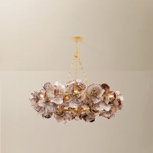 Galle Chandelier 40" shown from a second angle to highlight the frame, arms, and shade detail.