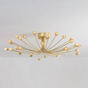 Falkirk Semi Flush 42" shown from a second angle to highlight the shade profile and mounting canopy.