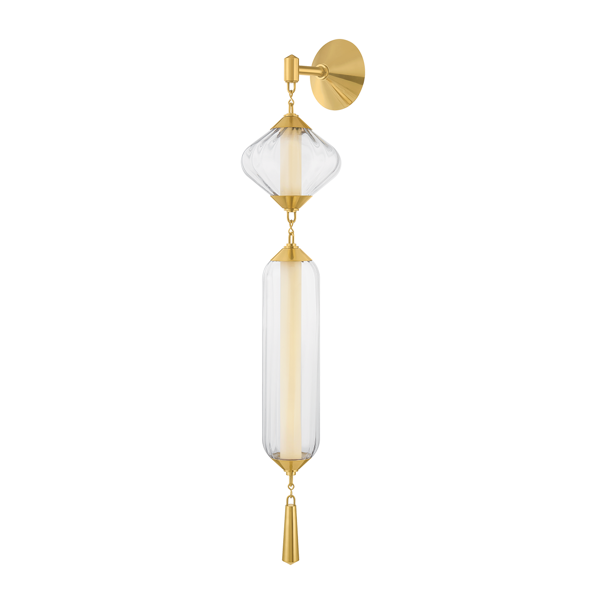 Fiorello Wall Sconce — a Corbett wall sconce for bathrooms, hallways, and living rooms at Laurie Yapp Home.