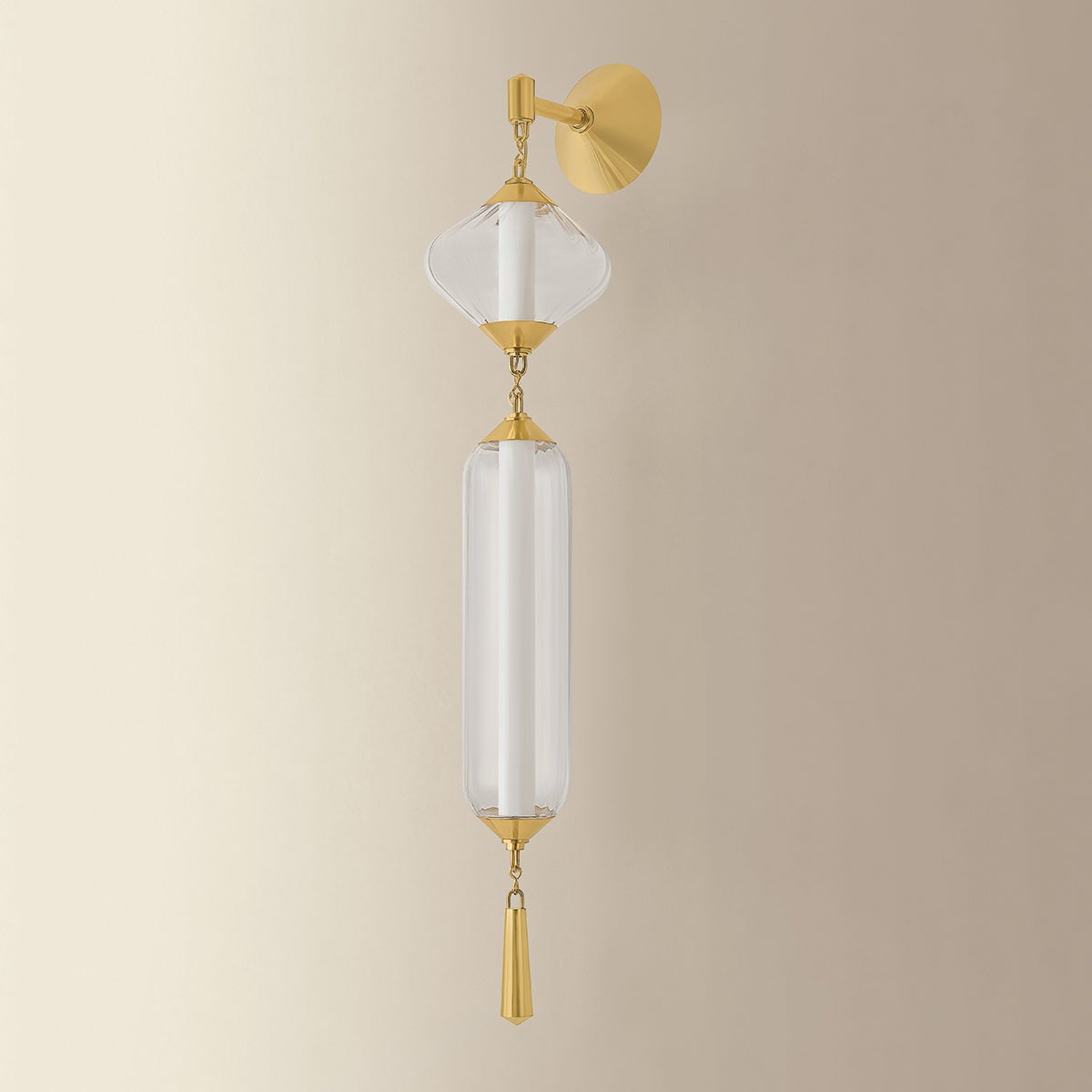 Fiorello Wall Sconce — a Corbett wall sconce for bathrooms, hallways, and living rooms at Laurie Yapp Home.