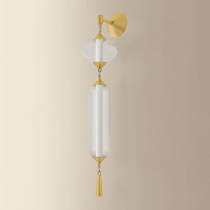 Fiorello Wall Sconce shown from a second angle to highlight the arm curve and shade silhouette.