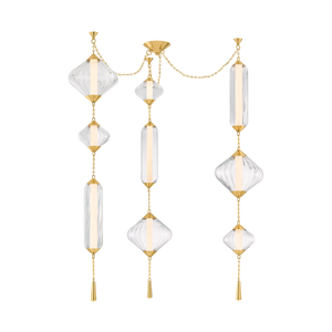 Fiorello Chandelier — a Corbett chandelier for dining rooms, entries, and living rooms at Laurie Yapp Home.