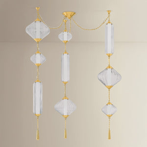 Fiorello Chandelier shown from a second angle to highlight the frame, arms, and shade detail.