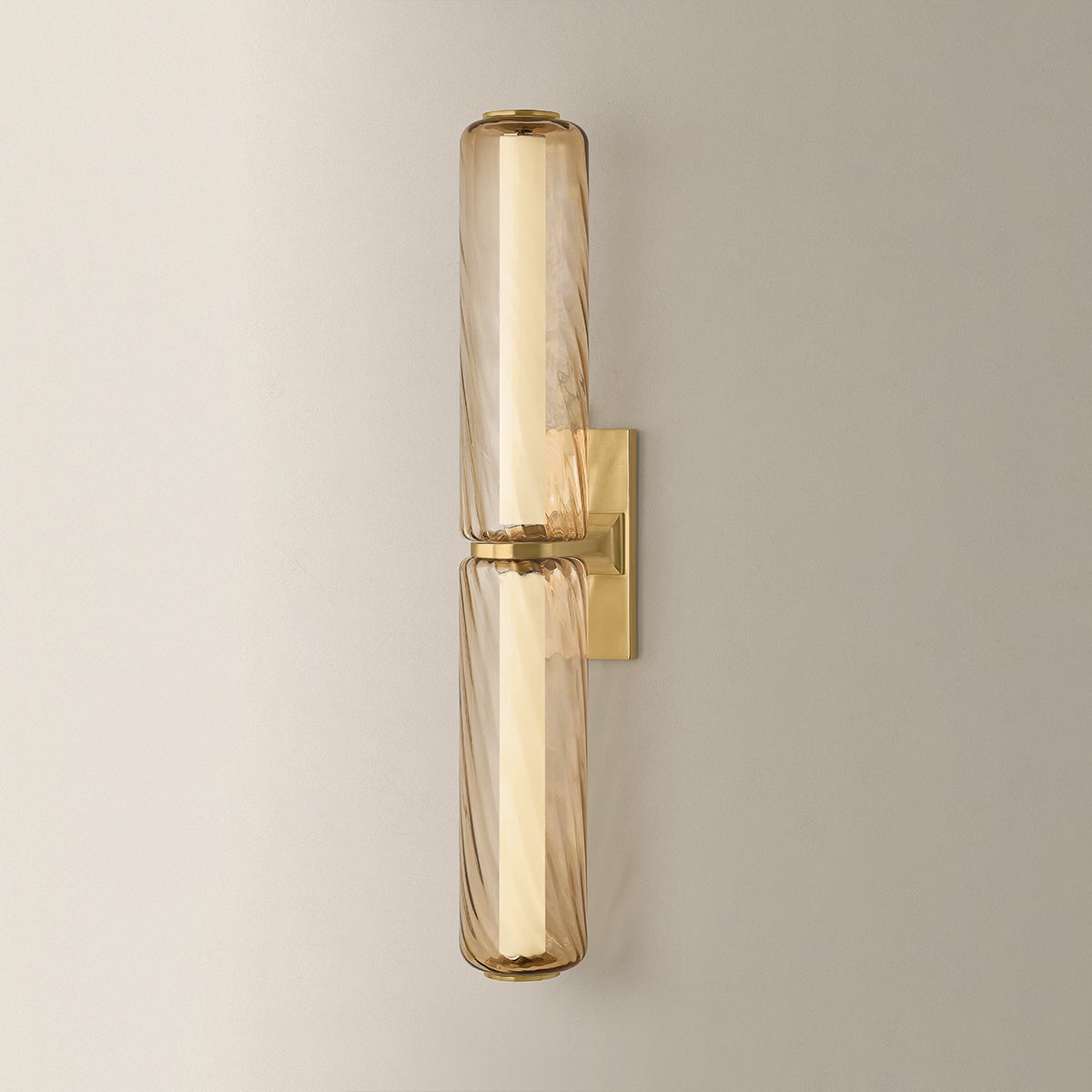 Tuscany Bath And Vanity shown from the front to reveal the arm spread and shade silhouette.