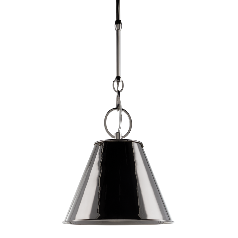 Altamont Pendant 11" in polished nickel — a Hudson Valley pendant for kitchens, entries, and dining rooms at Laurie Yapp Home.