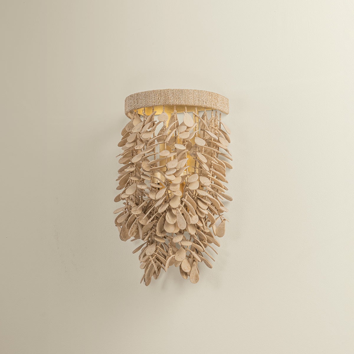 Naxos Wall Sconce — a Corbett wall sconce for bathrooms, hallways, and living rooms at Laurie Yapp Home.