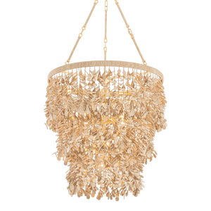 Naxos Chandelier 30" — a Corbett chandelier for dining rooms, entries, and living rooms at Laurie Yapp Home.