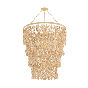 Naxos Chandelier 42" — a Corbett chandelier for dining rooms, entries, and living rooms at Laurie Yapp Home.