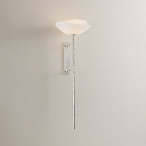 Close-up of the Coppa Wall Sconce showing the arm curve and shade silhouette.