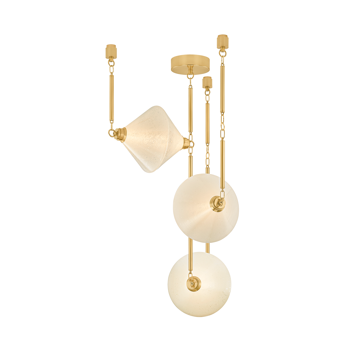 Solara Chandelier 32.75" x 34.5" — a Corbett chandelier for dining rooms, entries, and living rooms at Laurie Yapp Home.