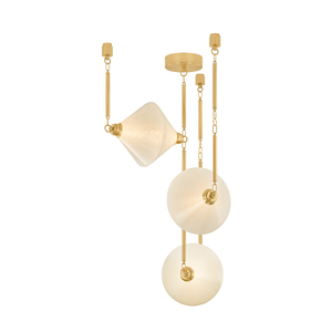 Solara Chandelier 32.75" x 34.5" — a Corbett chandelier for dining rooms, entries, and living rooms at Laurie Yapp Home.