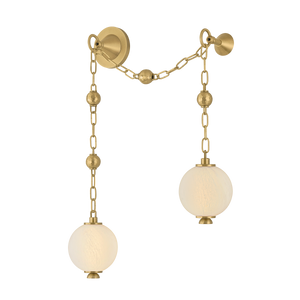 Corda Wall Sconce — a Corbett wall sconce for bathrooms, hallways, and living rooms at Laurie Yapp Home.