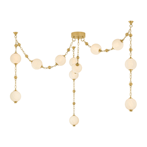 Corda Chandelier — a Corbett chandelier for dining rooms, entries, and living rooms at Laurie Yapp Home.