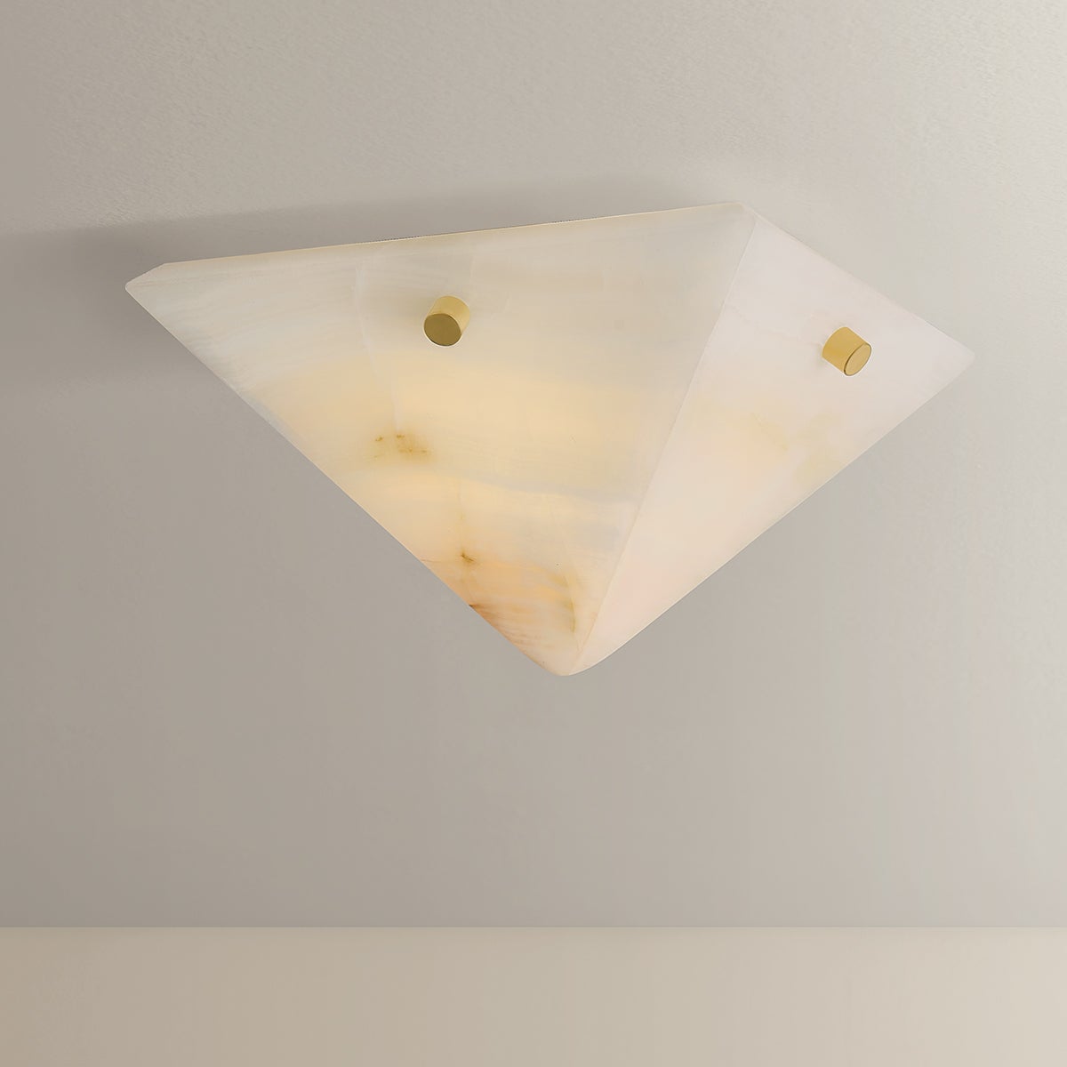 Geo Flush Mount shown from a second angle to highlight the shade profile and mounting canopy.