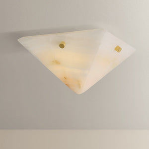 Geo Flush Mount shown from a second angle to highlight the shade profile and mounting canopy.
