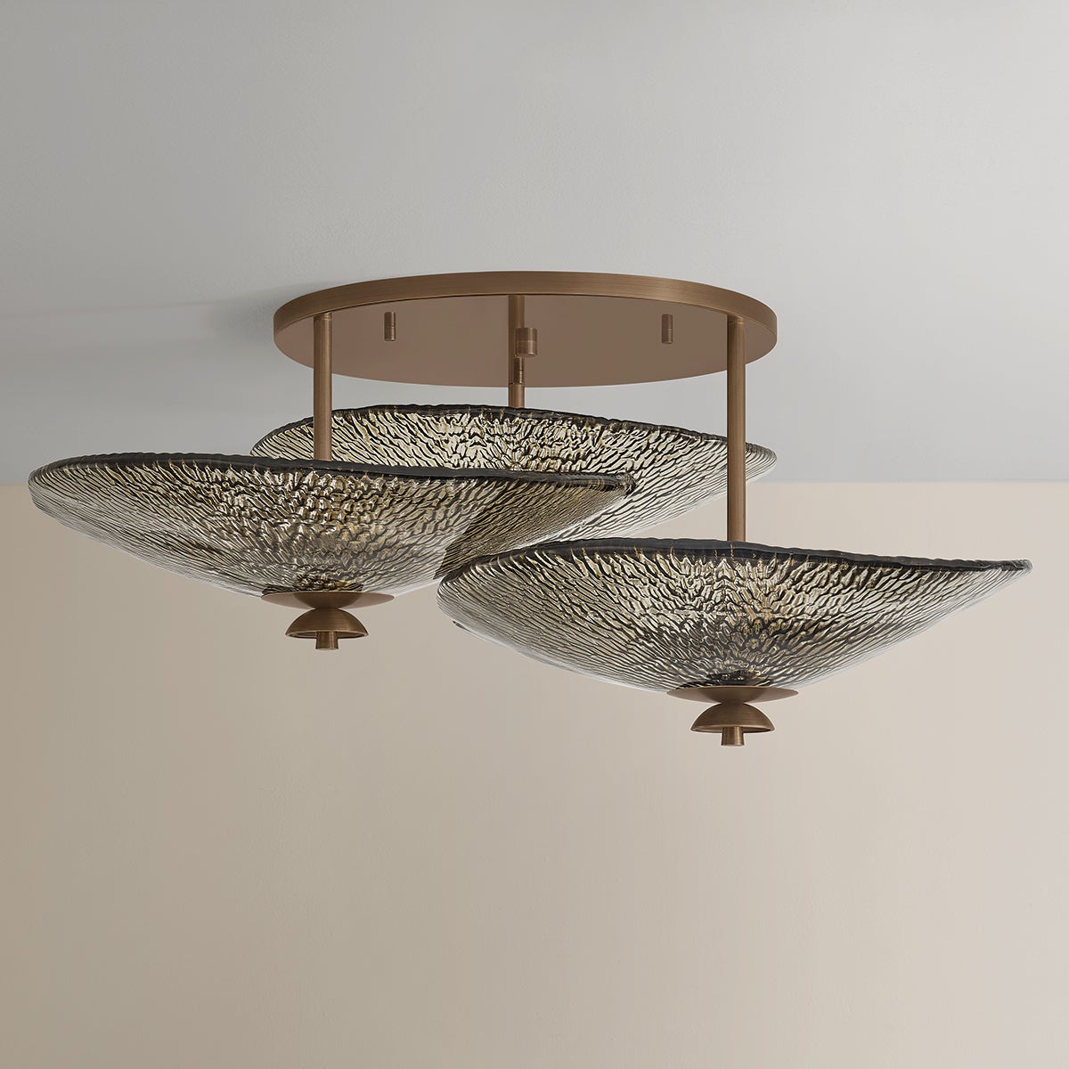 Alba Semi Flush 36.25" shown from a second angle to highlight the shade profile and mounting canopy.