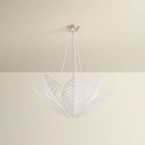 Azores Chandelier 28" shown from the front to reveal the frame, arms, and shade detail.