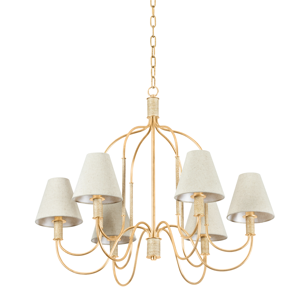Warrensburg Chandelier 32.25" — a Hudson Valley chandelier for dining rooms, entries, and living rooms at Laurie Yapp Home.