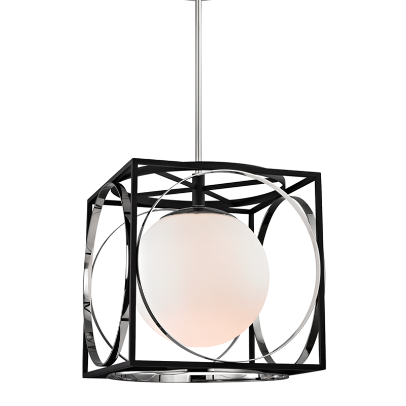 Wadsworth Pendant 17.75" in aged brass — a Hudson Valley pendant for kitchens, entries, and dining rooms at Laurie Yapp Home.