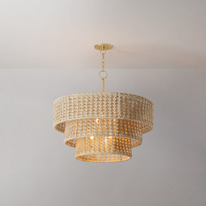 Yorkhill Pendant 32" shown from a second angle to highlight the shade shape and metal detail.
