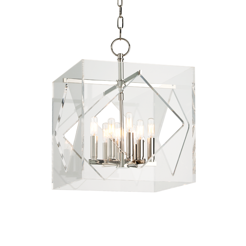 Travis Lantern 16" in aged brass — a Hudson Valley lantern for entries, foyers, and covered porches at Laurie Yapp Home.