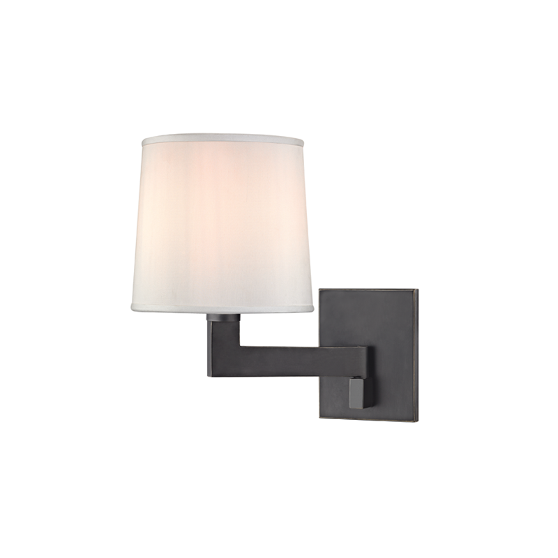 Fairport Wall Sconce 7.5" in aged brass — a Hudson Valley wall sconce for bathrooms, hallways, and living rooms at Laurie Yapp Home.
