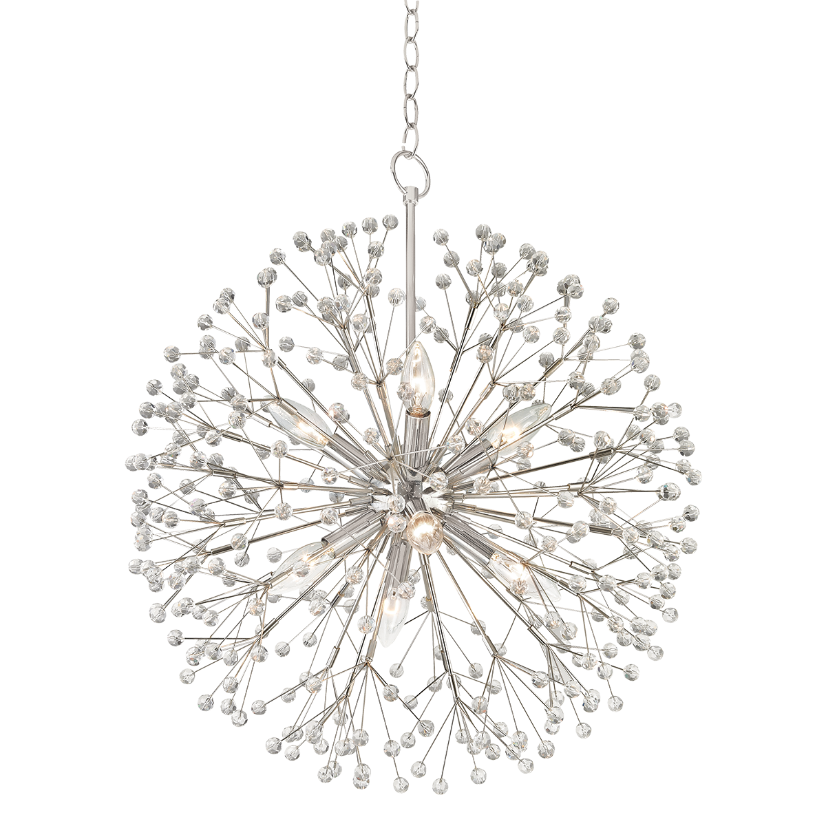 Dunkirk Chandelier 20" in aged brass — a Hudson Valley chandelier for dining rooms, entries, and living rooms at Laurie Yapp Home.