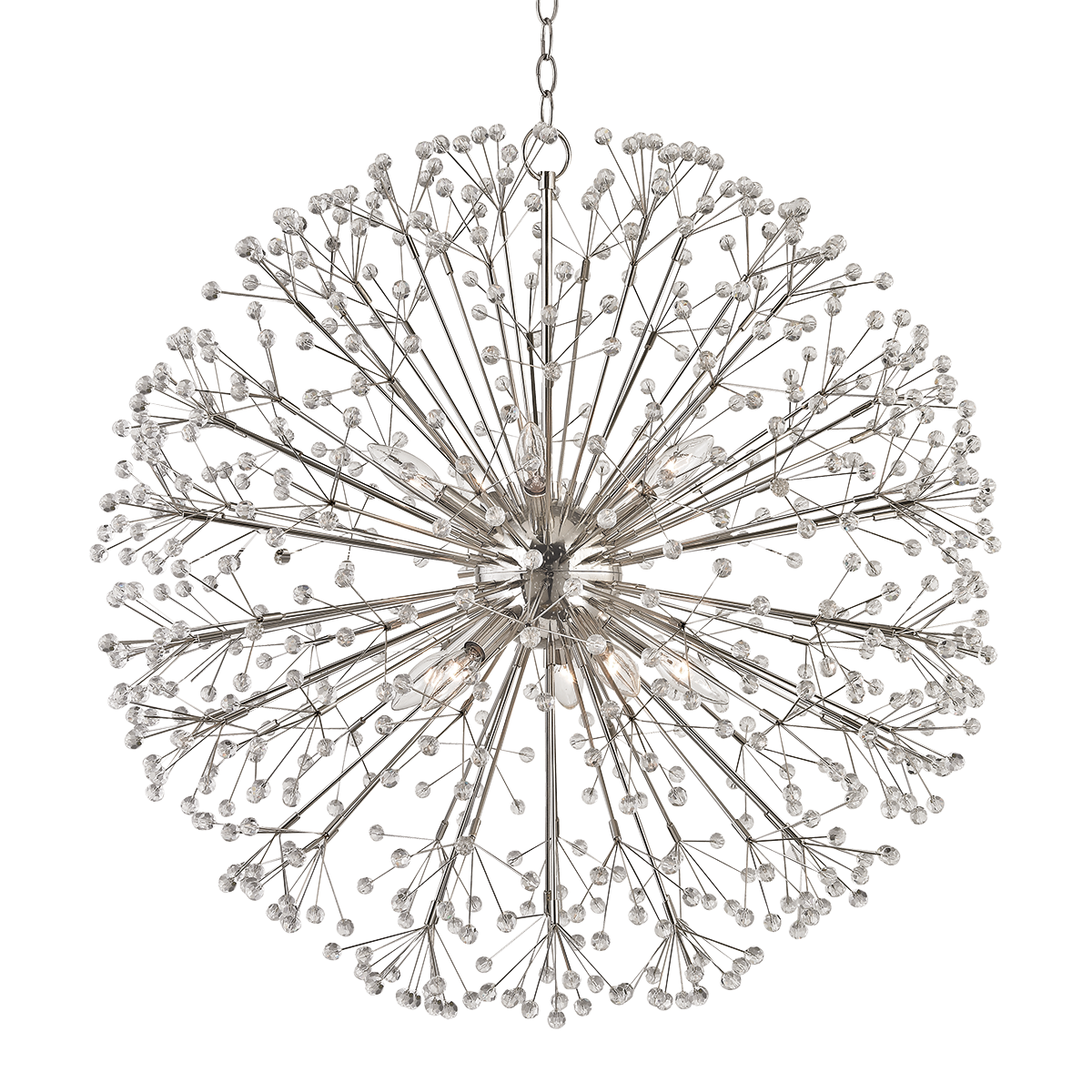 Dunkirk Chandelier 30" in aged brass — a Hudson Valley chandelier for dining rooms, entries, and living rooms at Laurie Yapp Home.