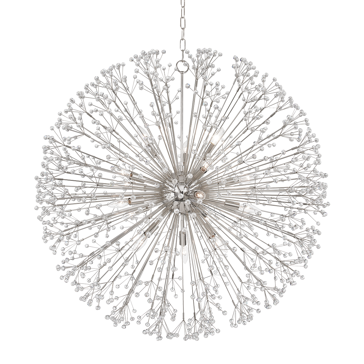 Dunkirk Chandelier 40" in aged brass — a Hudson Valley chandelier for dining rooms, entries, and living rooms at Laurie Yapp Home.