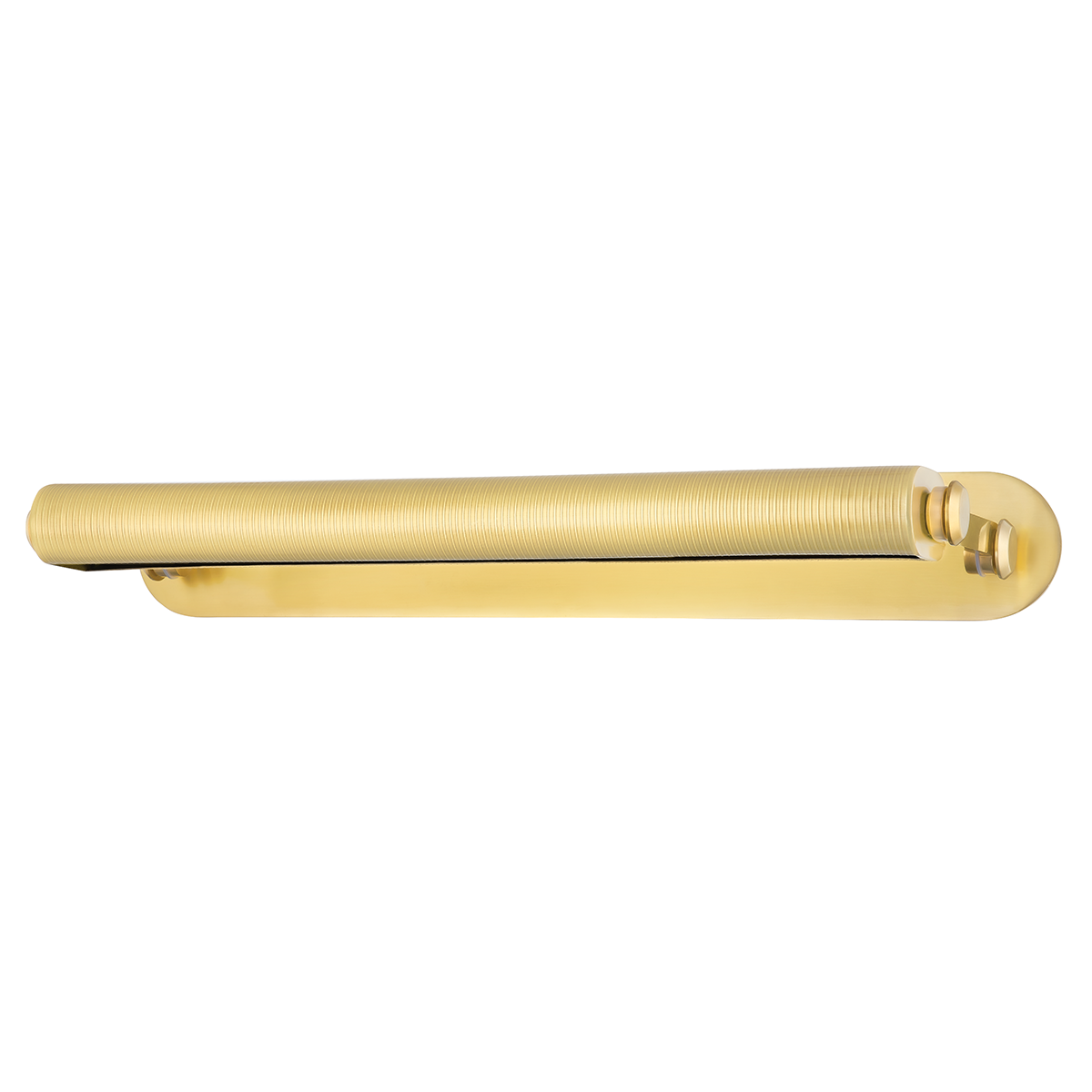 Stockport Picture Light 24.25" in aged brass — a Hudson Valley picture light for gallery walls and reading nooks at Laurie Yapp Home.