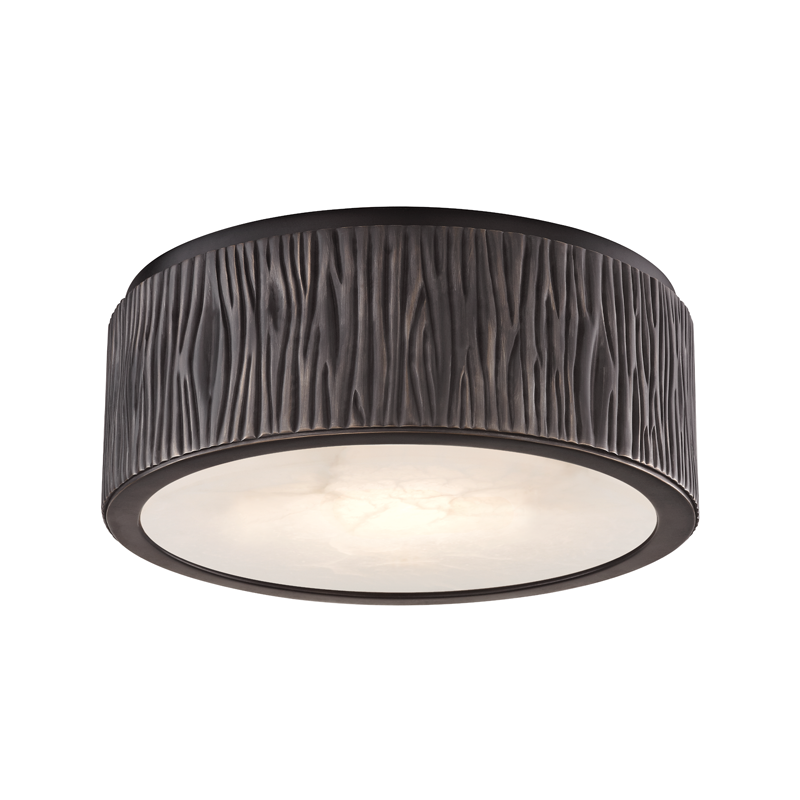 Crispin Flush Mount 9.5" in bronze — a Hudson Valley flush mount for hallways, bedrooms, and entryways at Laurie Yapp Home.