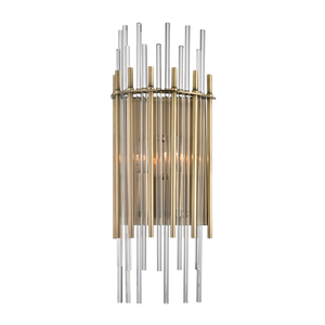 Wallis Wall Sconce in aged brass — a Hudson Valley wall sconce for bathrooms, hallways, and living rooms at Laurie Yapp Home.