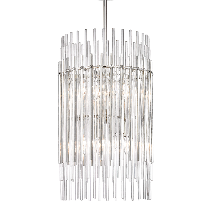 Wallis Pendant 15" in aged brass — a Hudson Valley pendant for kitchens, entries, and dining rooms at Laurie Yapp Home.