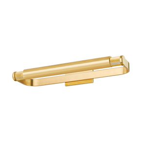 Elm Park Picture Light 24" in aged brass — a Hudson Valley picture light for gallery walls and reading nooks at Laurie Yapp Home.