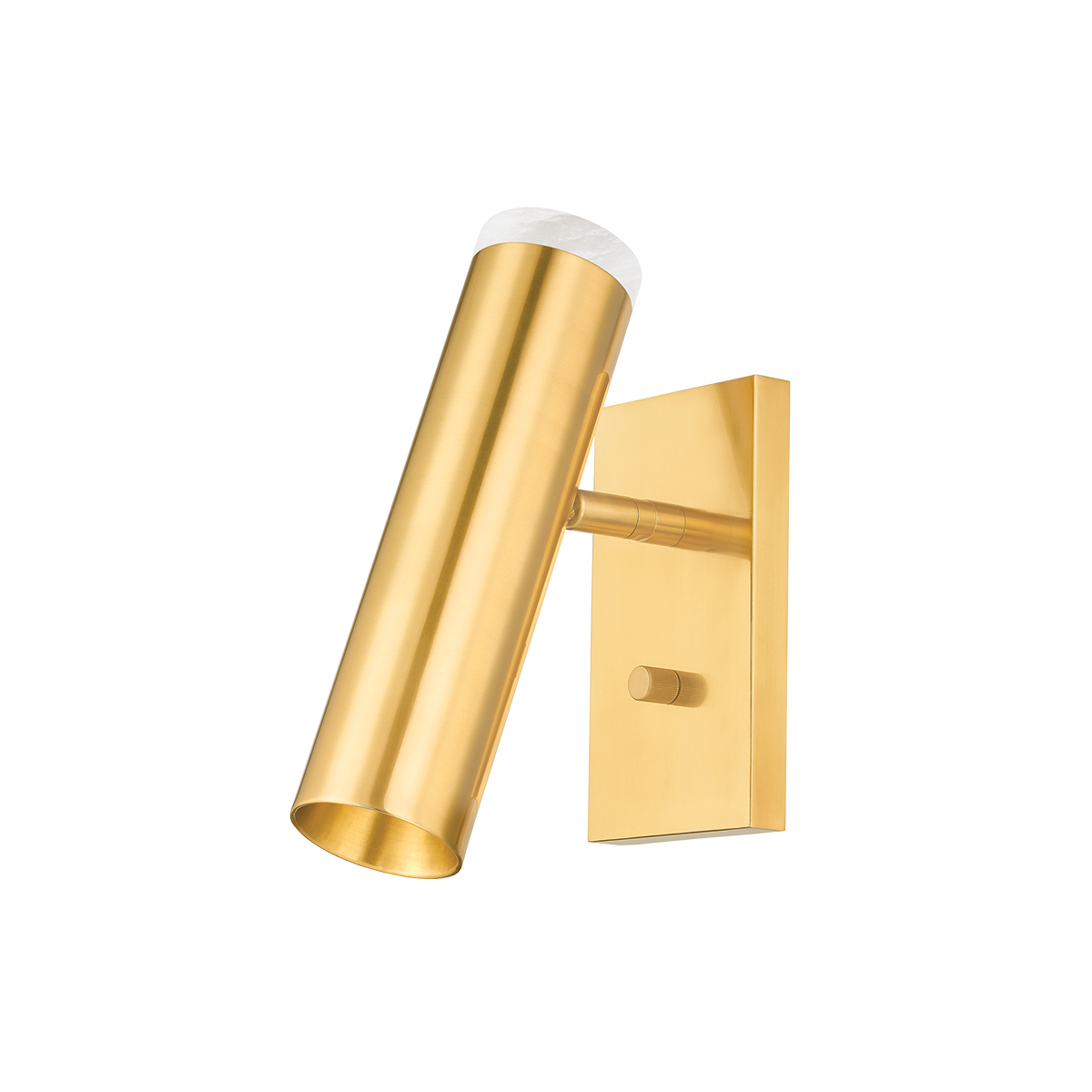 Clark Wall Sconce in aged brass — a Hudson Valley wall sconce for bathrooms, hallways, and living rooms at Laurie Yapp Home.