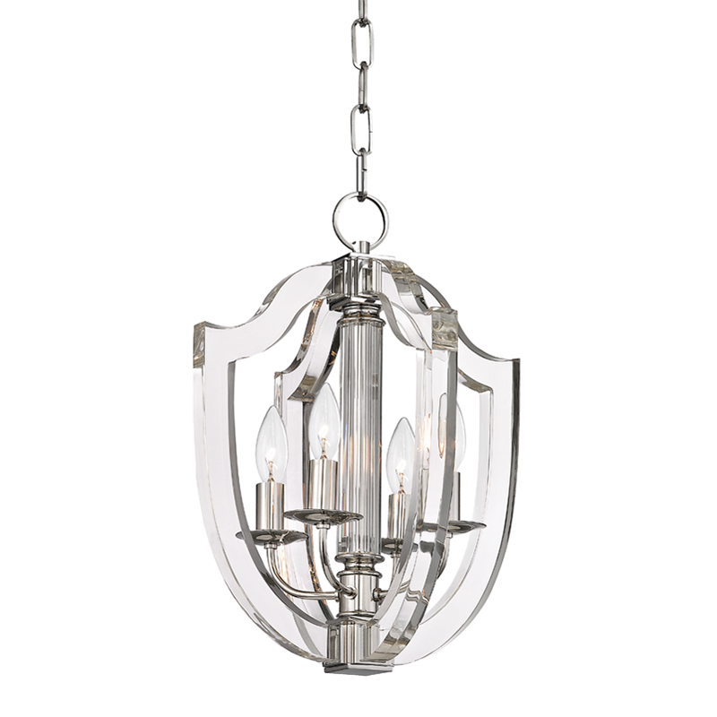 Arietta Pendant 12.5" in aged brass — a Hudson Valley pendant for kitchens, entries, and dining rooms at Laurie Yapp Home.