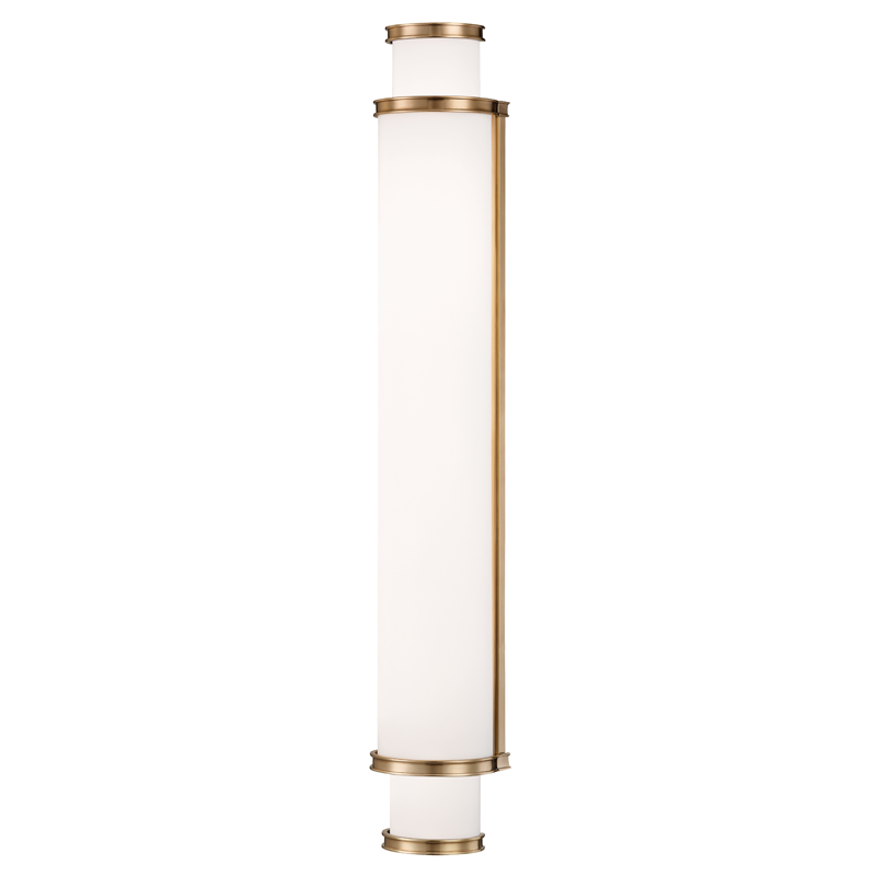 Malcolm Bath And Vanity 4.75" x 30" in aged brass — a Hudson Valley bath and vanity for bathrooms and powder rooms at Laurie Yapp Home.