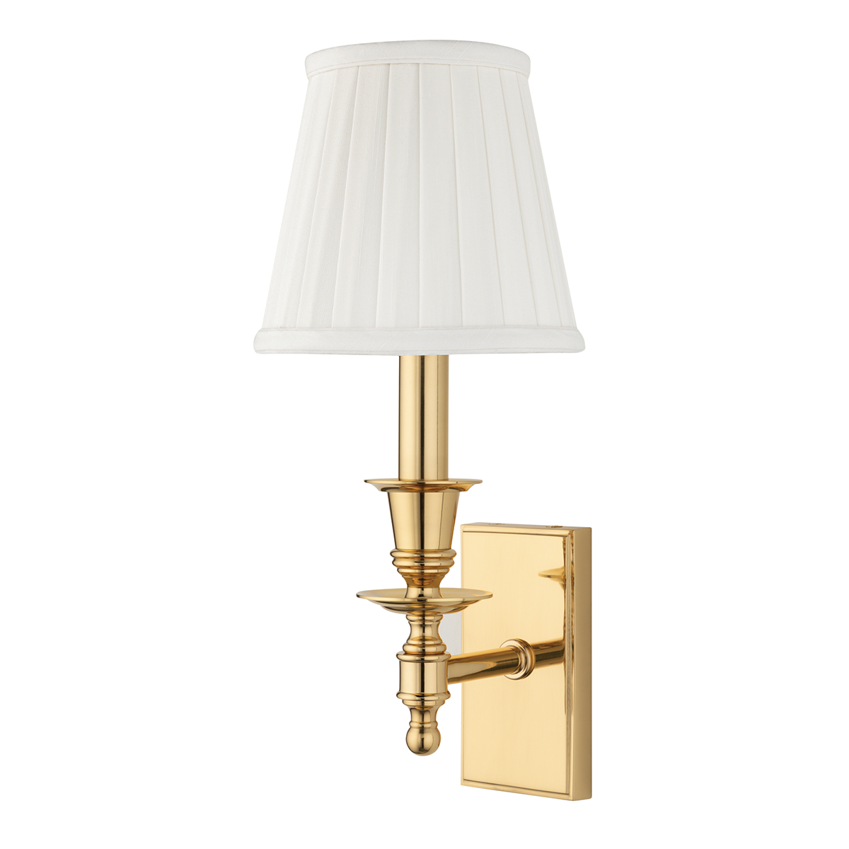 Ludlow Wall Sconce 5.5" in aged brass — a Hudson Valley wall sconce for bathrooms, hallways, and living rooms at Laurie Yapp Home.
