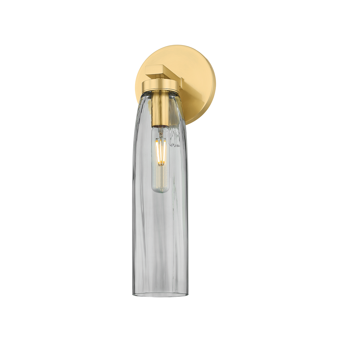 Harpswell Bath And Vanity 4.75" x 14.25" in aged brass — a Hudson Valley bath and vanity for bathrooms and powder rooms at Laurie Yapp Home.