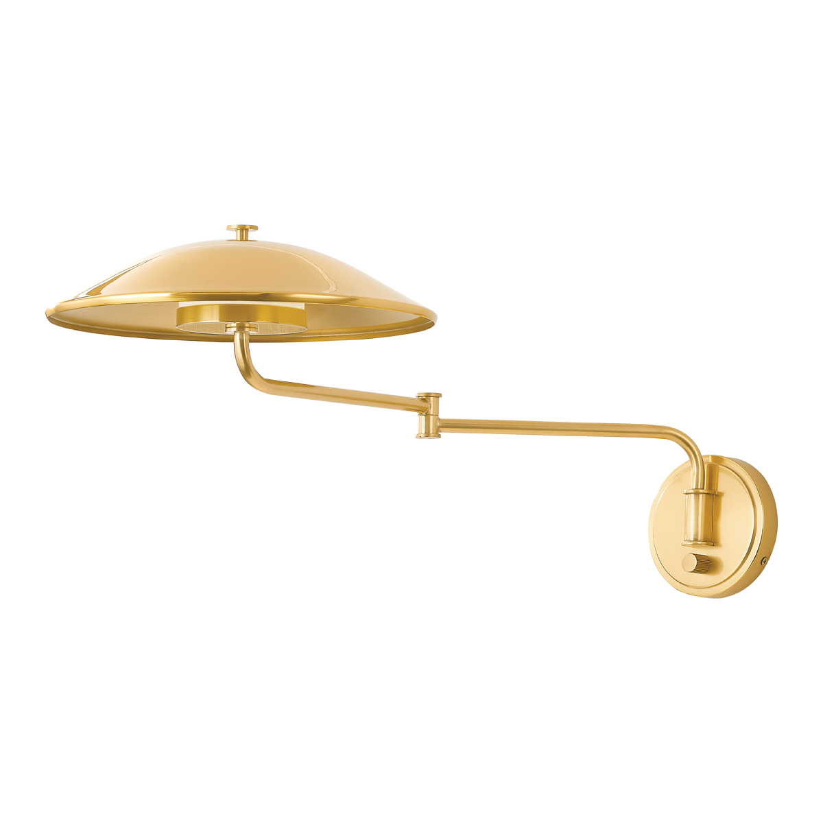 Brockville Wall Sconce in aged brass — a Hudson Valley wall sconce for bathrooms, hallways, and living rooms at Laurie Yapp Home.