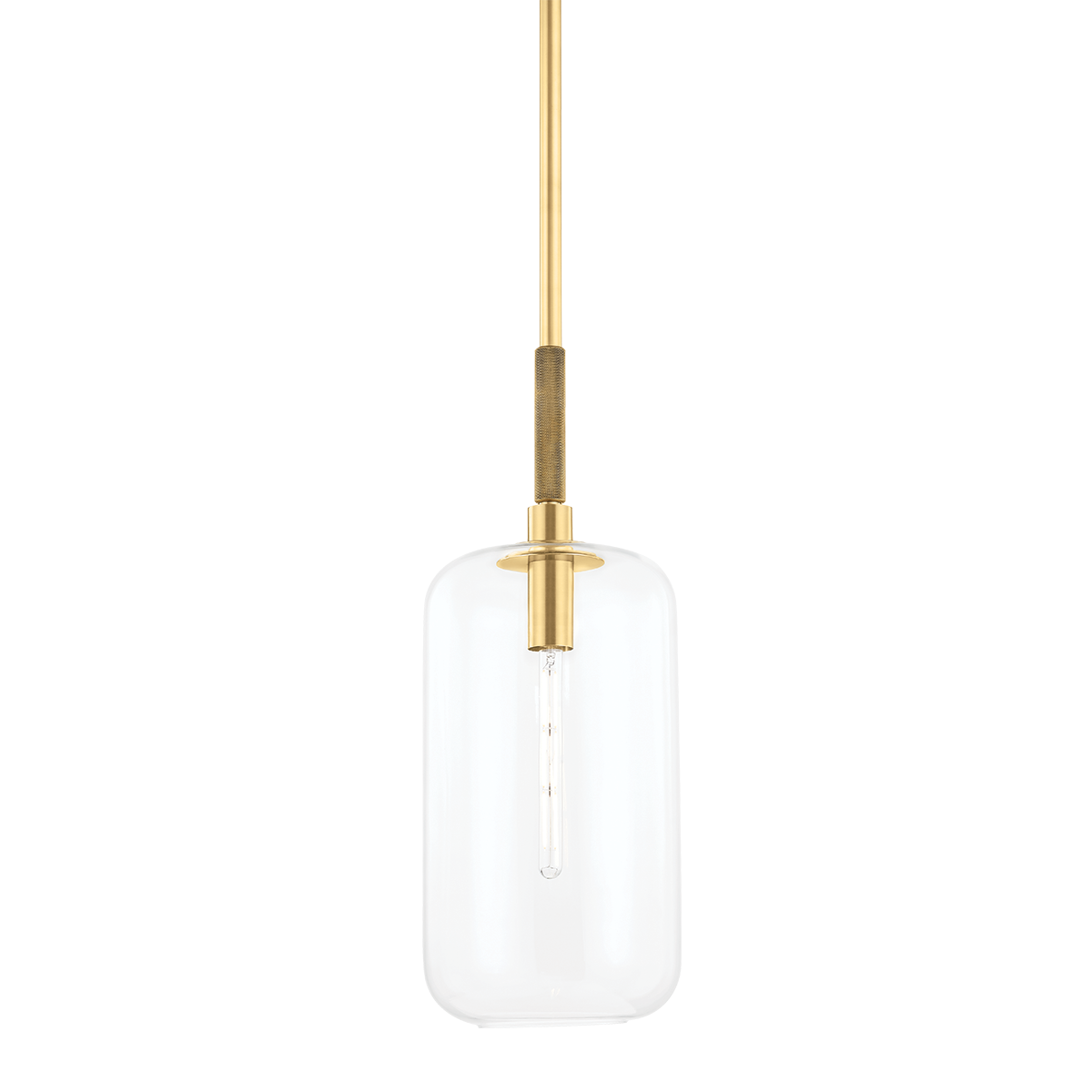 Lenox Hill Pendant 11" in aged brass — a Hudson Valley pendant for kitchens, entries, and dining rooms at Laurie Yapp Home.