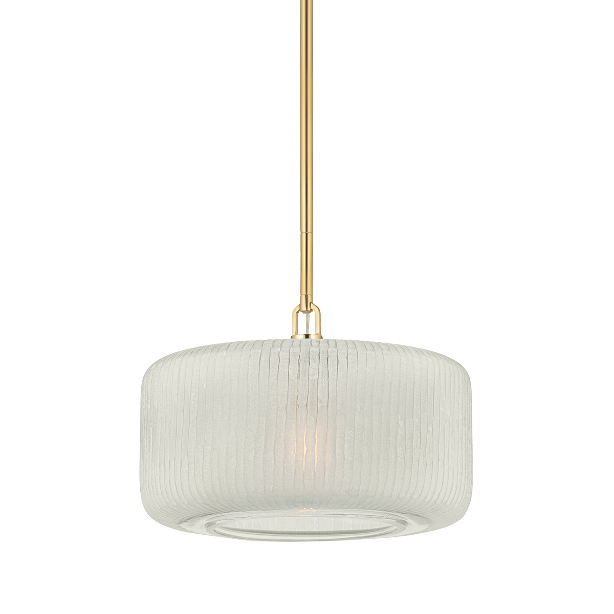 Beechurst Pendant 16" in aged brass — a Hudson Valley pendant for kitchens, entries, and dining rooms at Laurie Yapp Home.