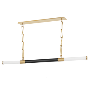 Huntington Linear — a Hudson Valley linear for dining rooms, kitchen islands, and long consoles at Laurie Yapp Home.