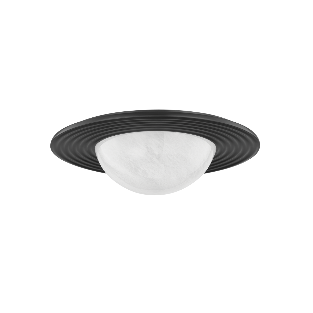 Geraldton Flush Mount 15.75" in aged brass — a Hudson Valley flush mount for hallways, bedrooms, and entryways at Laurie Yapp Home.