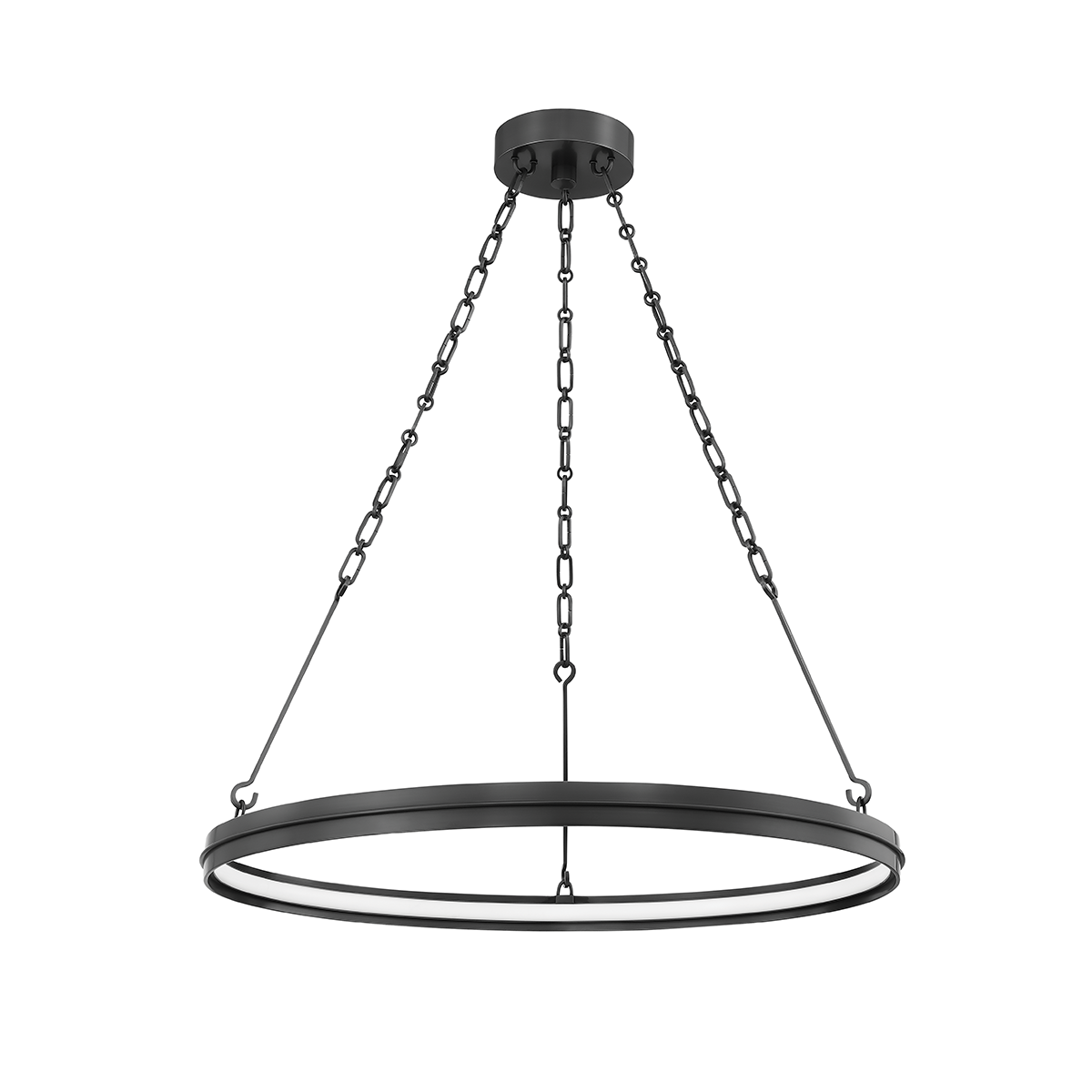 Rosendale Chandelier 28" in aged brass — a Hudson Valley chandelier for dining rooms, entries, and living rooms at Laurie Yapp Home.